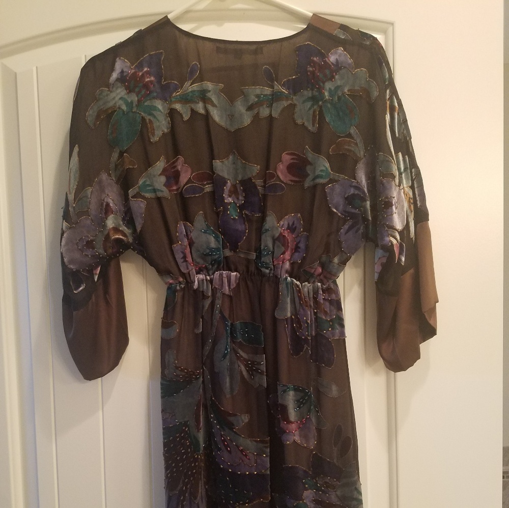 Hale Bob velvet kimono sleeve dress - Picture 2 of 8
